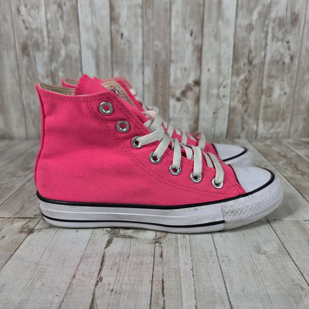 Converse‎ Chuck Taylor All Star High Top Neon Pink Sneakers 154042F Womens 6